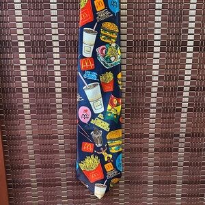McDonald's Vibrant Fast Food Restaurant Tie